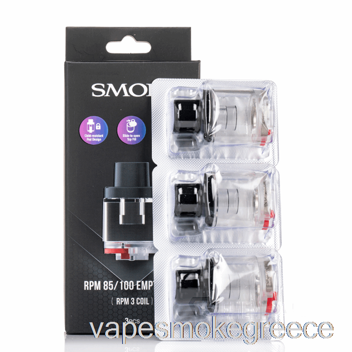 Vape Greece Smok Rpm 85/100 ανταλλακτικά Pods Rpm 2 δοχεία πηνίου